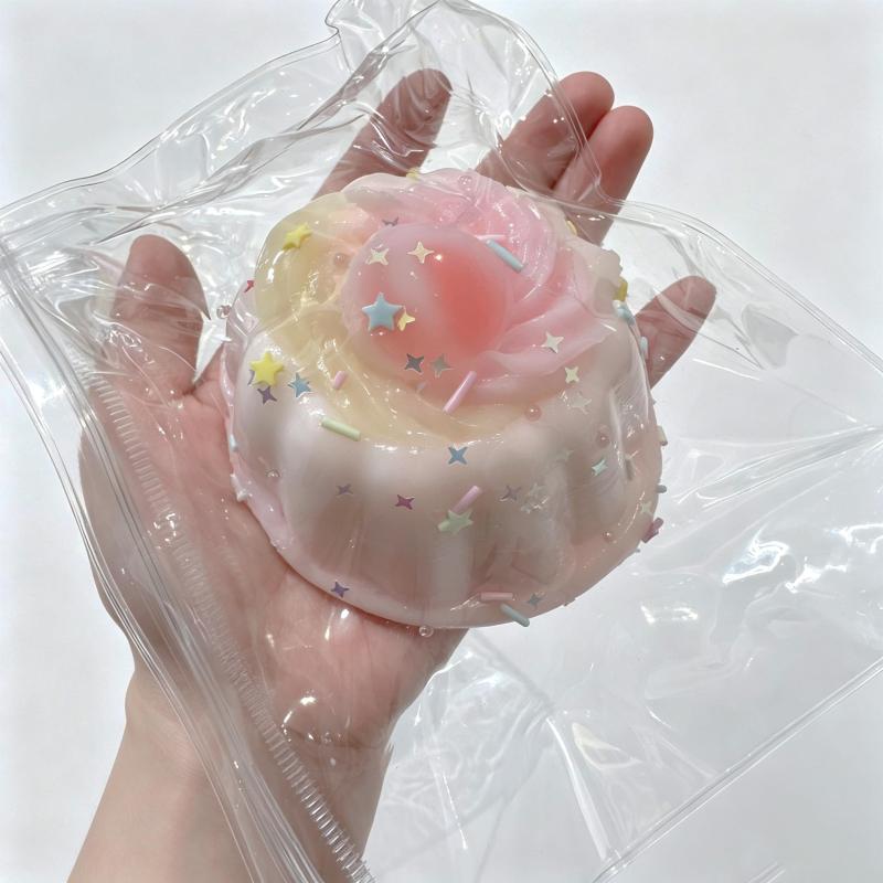 スクイーズ おもちゃクリームプディングケーキぷにぷに玩具 もちもち 柔らかい シリコン 握る玩具 [並行輸入品] ciel-sora-10189661 ciel-sora パッケージ画像