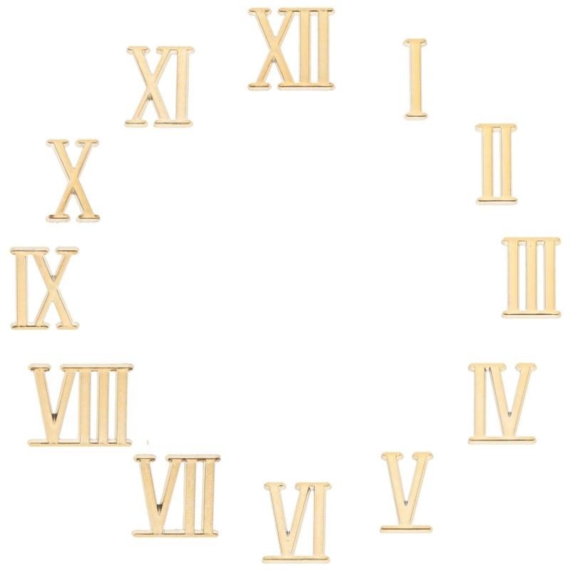 HOMSFOU 時計 数字 キットの5 セット 、 DIY デジタル 時計 数字 アラビア語 ローマ人 針 交換用 パーツ アクセサリー 用 ホーム アート 装飾 シルバー