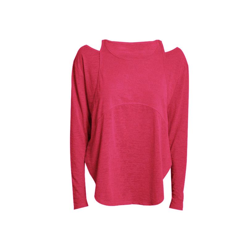 ・カテゴリ: Tシャツ・機能: 吸湿排汗・対象: 女性・柄: なし・主素材: ポリエステル65%、綿35%・袖丈: 長袖・着用方法: セットイン・着丈: ヒップオーバー・シルエット: ルーズ・カラー展開: ブラック、ホワイト、ピンク、パープルグレー、サイプレスグリーン・サイズ展開: S、M、L、XL