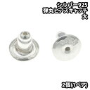 シルバー 925 製 シリコンゴム 入り ピアス 用 キャッチ 2個(1ペア) 大 メンズ レーディス