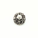シルバー925 コンチョ スカル Skull ドクロ 銀 Silver 925 直径 約24.5mm レザークラフト 財布 ケース カスタムパーツ バッグ DI...