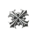 シルバー925 コンチョ クロス プラス 直径 約21mm 銀92.5% レザークラフト 財布 ケース カスタムパーツ バッグ DIY パーツ 手芸 革財布 CROSS PLUS