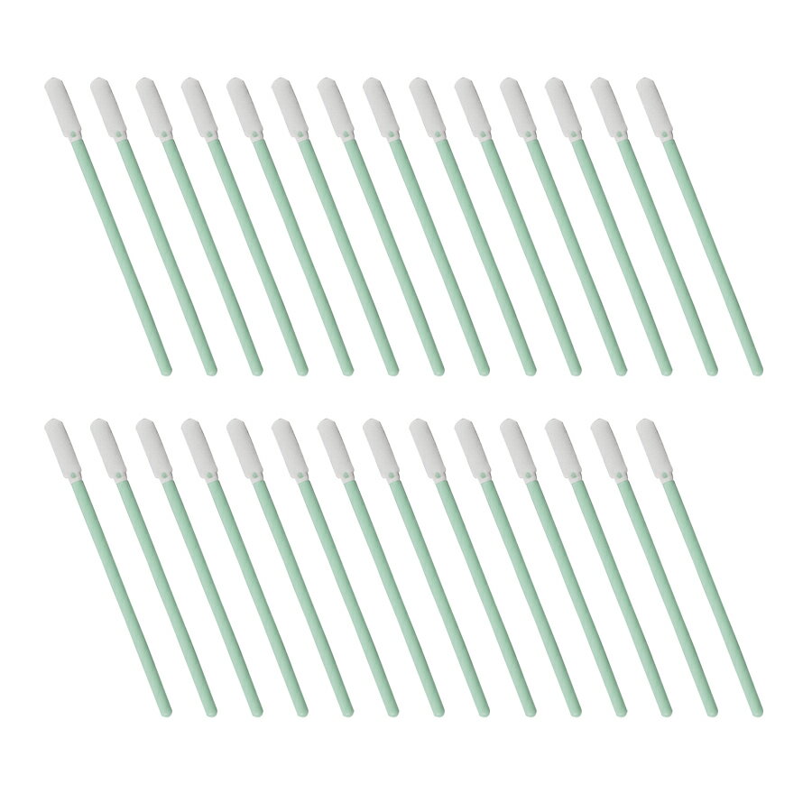 工業用綿棒 全長110mm 100本入り スポンジスティック スポンジ綿棒 静電気防止綿棒 スポンジタイプ プ..