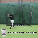 野球 バッティングネット 硬式 軟式 ソフトボール対応 3m×3m 座れるボールバケツ付き ビッグサイズネット 専用収納ケース付き FBN-3030 フィールド...