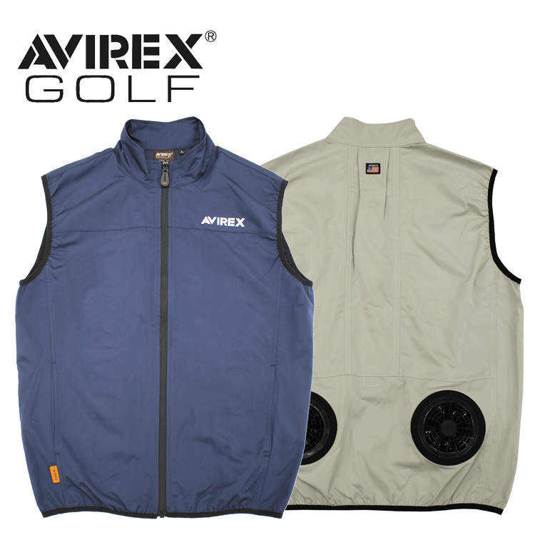 AVIREXGOLFアヴィレックスゴルフメンズゴルフウェアファン付きベストAVXBB1-16Wのポイント対象リンク