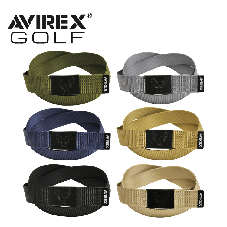 AVIREX GOLF アヴィレックスゴルフ メンズ ゴルフ ウェブベルト AVXBB1-36BL 【ベルト】【フリーサイズ..