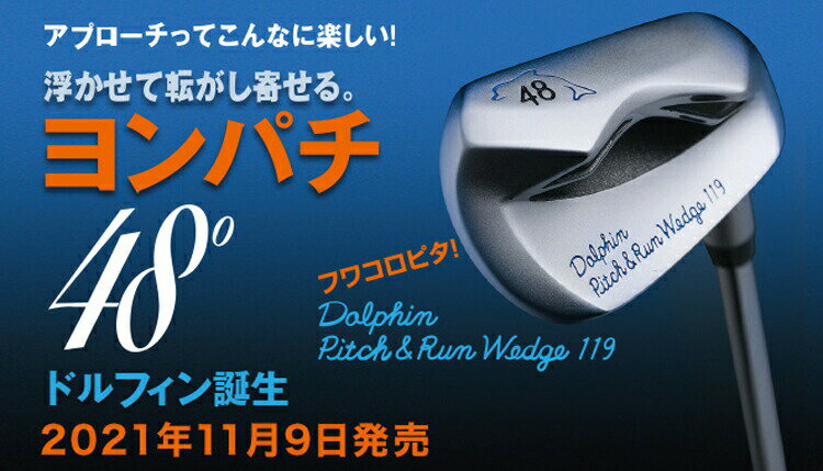 キャスコ ドルフィン ピッチ ＆ ラン ウエッジ DPW-119 ドルフィン 日本シャフト社製ドルフィン スチールシャフト DOLPHIN PITCH ＆ RUN WEDGE 【KASCO】【DPW 119】チッパー