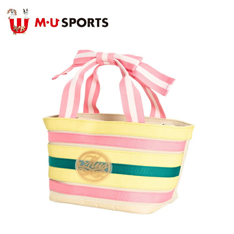 MU SPORTS　MU スポーツ ポーチ カートポーチ 703H6006 キャンバス風マルチストライプポーチ【M・U SPORTS】【MUスポーツ】【エムユー】