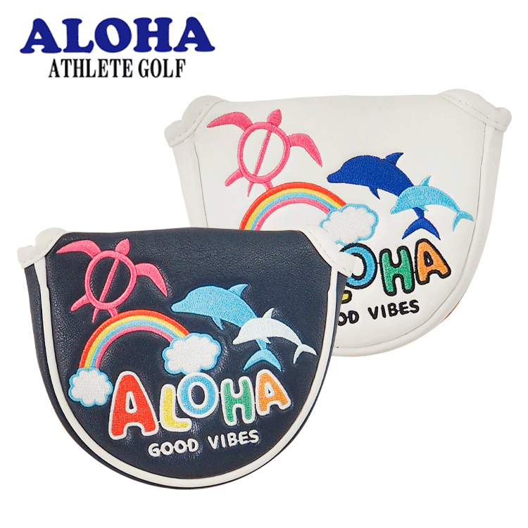 ALOHA マレット型 パター用ヘッドカバー ALH-PCM 【ALOHA】【マレットタイプ】【パターカバー】【オリ..