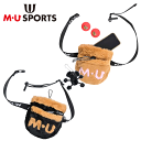 MU SPORTS　MU スポーツ モコモコファー ウエストポーチ 703J6018 【ゴルフバッグ 】【M・U SPORTS】【MUスポーツ】【エムユー】