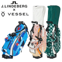 J.LINDEBERG × VESSEL ゴルフ スタンド式 キャディバッグ 9型 073-18401 【スタンド】【コラボ】【ジェイリンドバーグ】【ヴェゼル】