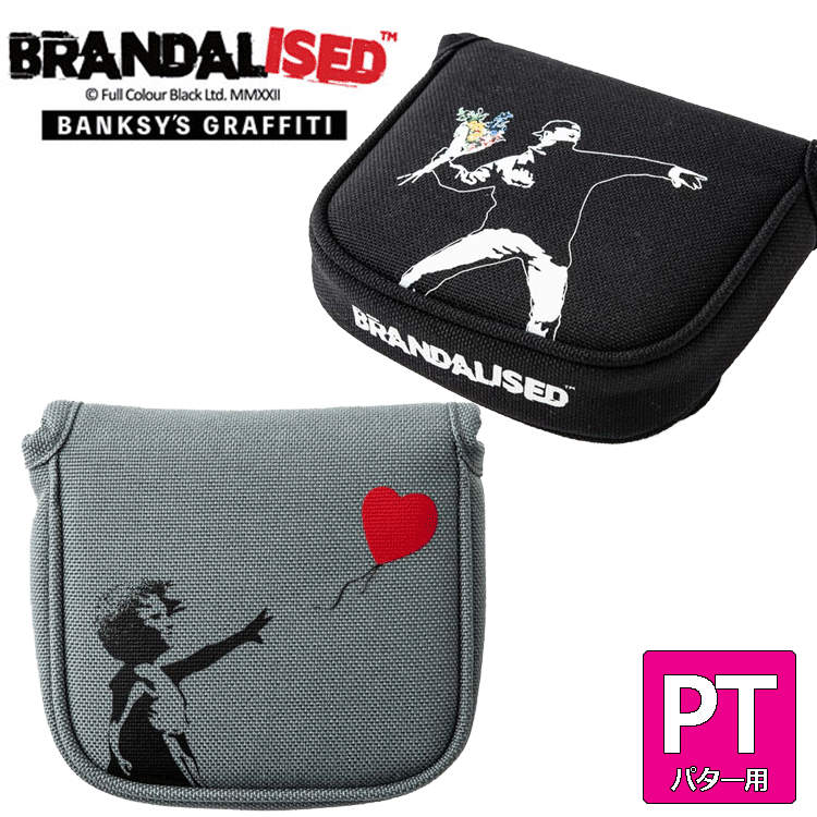 バンクシー ゴルフ パター用 マレットタイプ用 ヘッドカバー BAPC-04M BANKSY クラブカバー【Balloon Girl】【Flower Bomber】