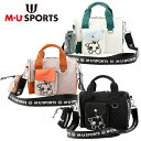 MU SPORTS MU スポーツ 軽量変顔キャラクター刺繍カートポーチ 703R3004 カートバッグ カートポーチ ポーチ【ゴルフバッグ 】【M・U SPO...