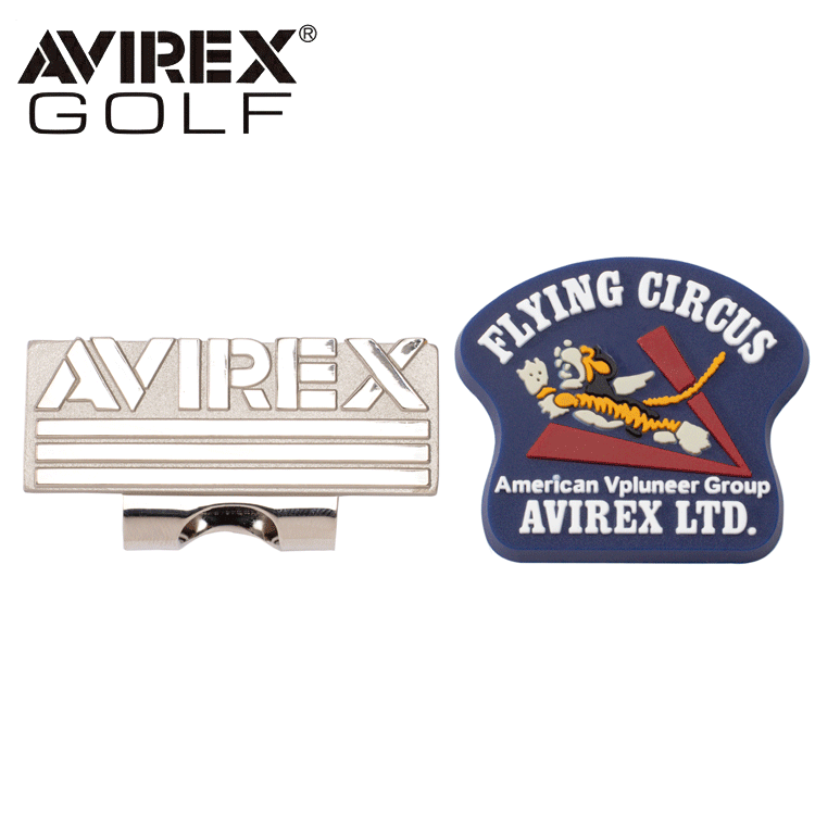 AVIREX GOLF フライングタイガー マーカーAVG3S-AC3 クリップマーカー 【アヴィレックス】【フライングタイガー】【ゴルフ】【マーカー】