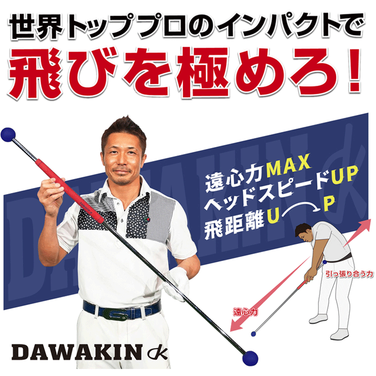 リンクス ダワ筋スティック 和田正義プロ 発案・監修 スイング 練習器 Lynx DAWAKIN STICK  