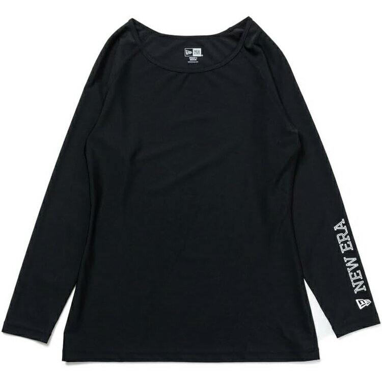 NEW ERA ニューエラ レディース 長袖 Uネック アンダーシャツ GFW LS UNDER TEE 14109003 ブラック インナーシャツ トップス 吸汗速乾 アンダーウェア 女性 Womens