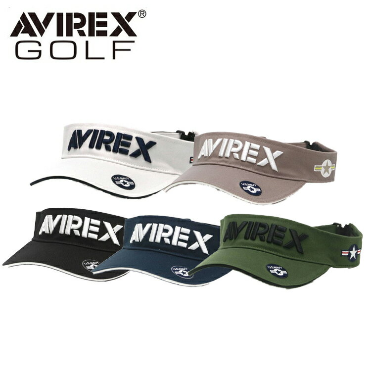 AVIREX GOLF アヴィレックスゴルフ メンズ ベーシックキャップ AVXBB1-37C 【VISOR】【ベーシック】【帽子】【サンバイザー】【ラウンド用品】【ゴルフ用品】