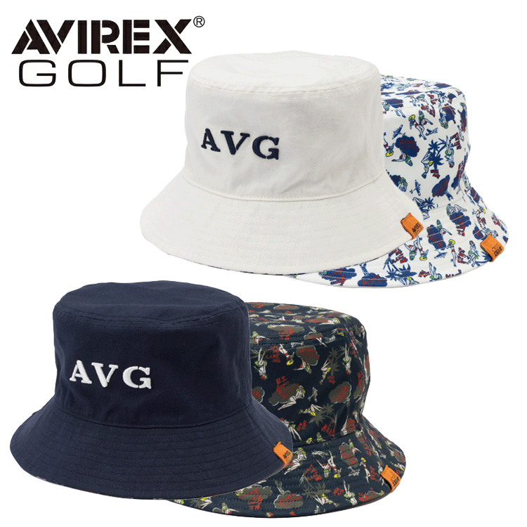 AVIREX GOLF アヴィレックスゴルフ メンズ SUMMER ALOHA HAT AVG3S-CP15 【アビレックス】【帽子】【ハット】【アロハ】【HAT】【リバーシブル】