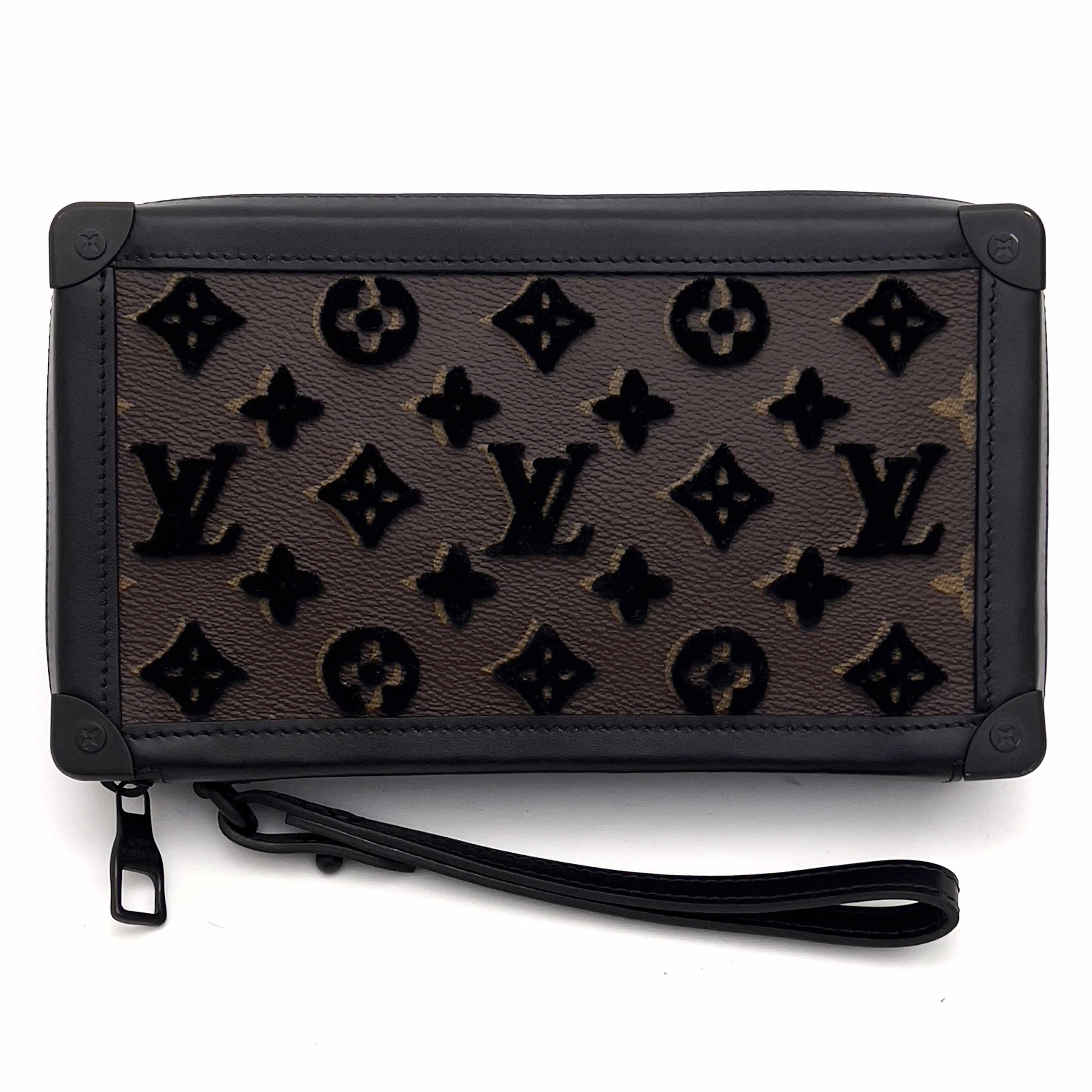 LOUIS VUITTON ルイヴィトン ソフトトランク リストレット モノグラム・タフタージュ クラッチバッグ セカンドバッグ●メンズ モノグラム M45061 TJ0280【中古】