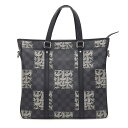 LOUIS VUITTON ルイヴィトン クリストファーネメス タダオPM ダミエ トートバッグ●メンズ グラフィット N41570 DU2115【中古】