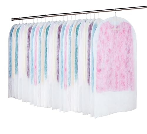 アストロ 衣類カバー ホワイト ショートサイズ 24枚組 洋服カバー スーツカバー 通気性の良い不織布 埃..