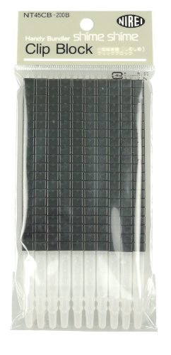 乐天商城 - 仁礼工業 しめしめ45II スペアクリップ 200個入り 黒 NT45CB-200B