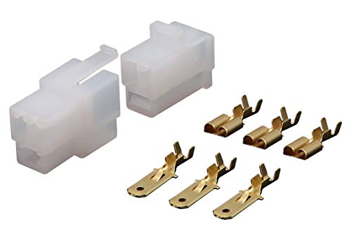 キタコ(KITACO) コネクターセット 250型逆ロック/3極(オス/メス)/1セット 汎用 0900-755-02010