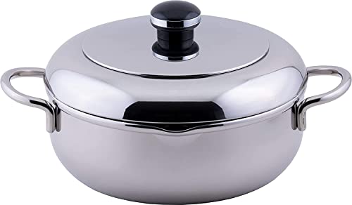 楽天Ciel de neige宮崎製作所 オブジェ ザ・天ぷら 両手鍋 18cm 日本製 5年 IH対応 軽量 OJ-43