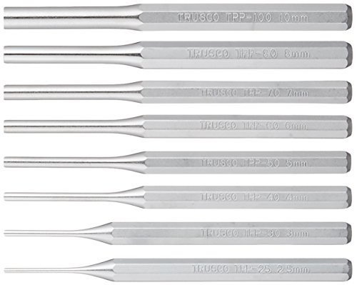 樂天商城 - トラスコ中山(TRUSCO) ピンポンチセット 2.5/3.0/4.0/5.0/6.0/7.0/8.0/10.0mm 8本組 TPP148