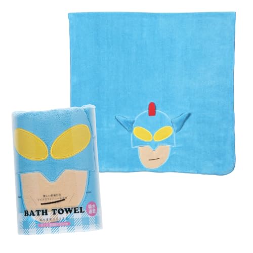 スケーター (Skater) 吸水速乾 バスタオル クレヨンしんちゃん アクション仮面 マイクロファイバー生地..