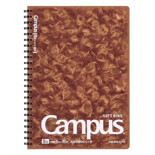 樂天商城 - コクヨ キャンパス 肉球 ソフトリング ノート A5 5mm方眼 トイプードル柄 ス-S138S5-L1-2