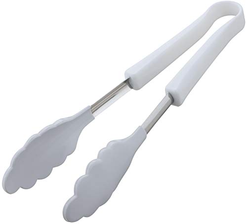 下村企販 フライパンをキズつけない シリコントング 【日本製】 食洗機対応 揚げ物調理OK 軽い力で掴める 取り分け 耐熱 ホワイト 燕三条 3