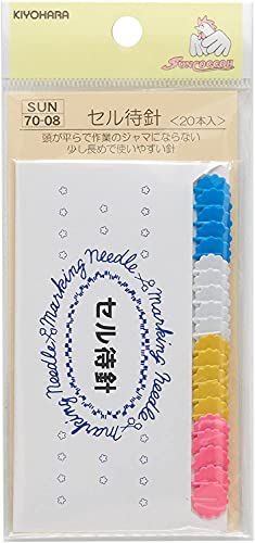 KIYOHARA サンコッコー セルまち針 20本入 太さ0.55×長さ48mm 4色 SUN70-08