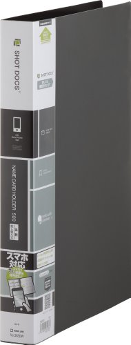 キングジム 名刺ホルダー ショットドックス 差替式 500ポケット 最大800ポケット A4タテ 黒 36SDW-BK