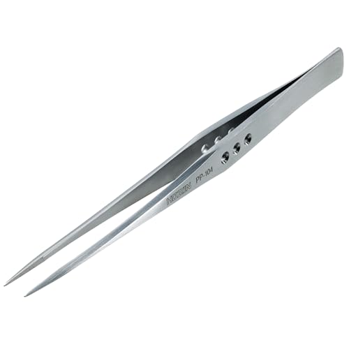 楽天Ciel de neigeホーザン（HOZAN） ピンセット 厚肉仕上げ 板厚2.5mm 全長150mm 開き幅10mm 先端幅0.5mm 直型 ロングタイプ PP-10