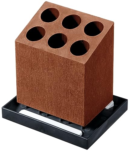 斜めブラウン/約幅16×奥12.5×高17cm/HO1959・Color:ブラウンPatternName:6本斜め・パッケージ個数:1・本体サイズ・・・約幅16×奥12.5×高17cm・素材・原材料:本体・・・合成木材 トレー・・・ポリプロ...