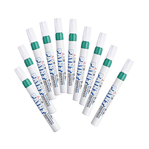 三菱鉛筆 ペイントマーカー 中字 緑 10本 PX20.6