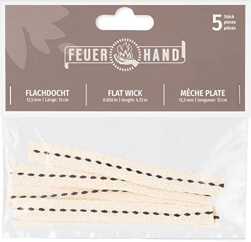 Lights - フュアーハンド(FEUERHAND) ランタン メンテナンス 修理 取替 FEUERHAND専用 ウィック 12.5mm×120mm 5本入り