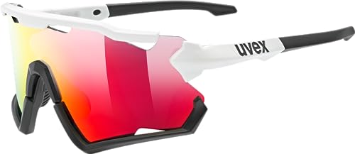 uvex(ウベックス) スポーツサングラス UV400 くもり止め ミラーレンズ 自転車/アウトドア sportstyle 228 ホワイト/ブ
