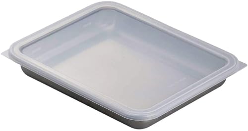 下村企販 保存容器 ワイド 【日本製】 下ごしらえに便利 サビにくい 一時保存 作り置き ぎょうざ ハンバーグ フタ付き 浅型 1L ステンレス