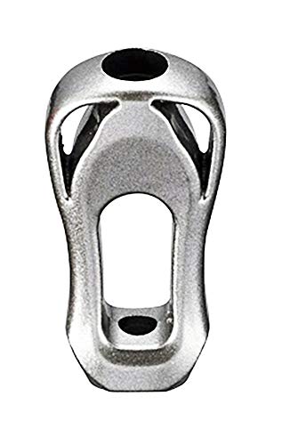 ダイワ SLPワークス Iシェイプザイオンノブ ＃クリアブラック [ リール ハンドルノブ ] シルバー ノブカラー