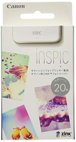 20枚入り白/-/ZP-2030-20・Style:20枚入り・パッケージ個数:1・製品特徴:インクカートリッジ使わずにフルカラープリント。・サイズ:5×7.6cm・対象機種:iNSPiC PV-123/ZV-123/CV-123・20枚入り・キヤノン用ZINKフォトペーパーミニフォトプリンターiNSPiC用ZINKフォトペーパー(20枚入り)