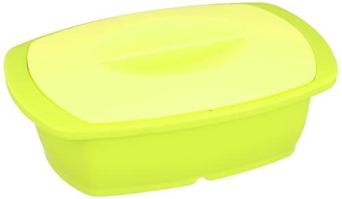和平フレイズ(Wahei freiz) 電子レンジ調理器 シリコーンスチーマー らくCHINシリコーン M ライムグリーン RR-5273