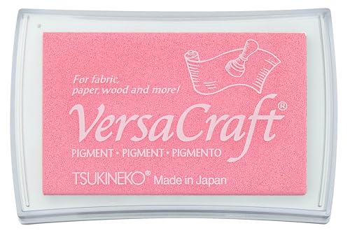 ツキネコ(Tsukineko) スタンプ台 紙・木・布用 バーサクラフト L 横76mm×縦47mm #134 バブルガム VK