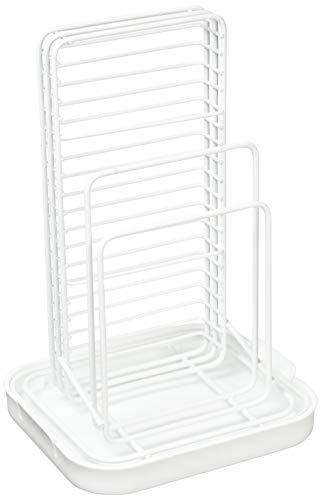 パール金属 シンプルストレージW 包丁・まな板スタンド HB-2490 ホワイト