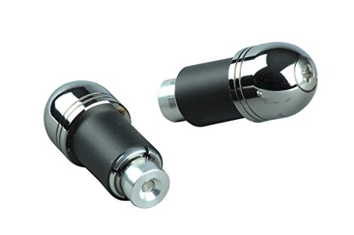 ポッシュフェイス(POSH FAITH) バイク用品 ハンドルバーエンド アルミバーエンド ユニバーサル ハンドル内径14-19mm対応 メッキ