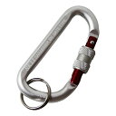 SK11(エスケー11) ロックカラビナ 脱落防止・ネジロック機能 BN シルバー 8×80mm SAC-880BN