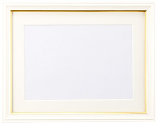 FUJICOLOR 額縁 肖像額 パールホワイト 2L 木製 ホワイト 406232 41063