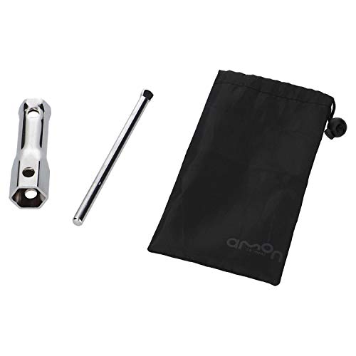 エーモン(amon) 二輪車用プラグレンチ スパークプラグレンチ バイク用 (16mm・18mm・21mmに対応) 収納..