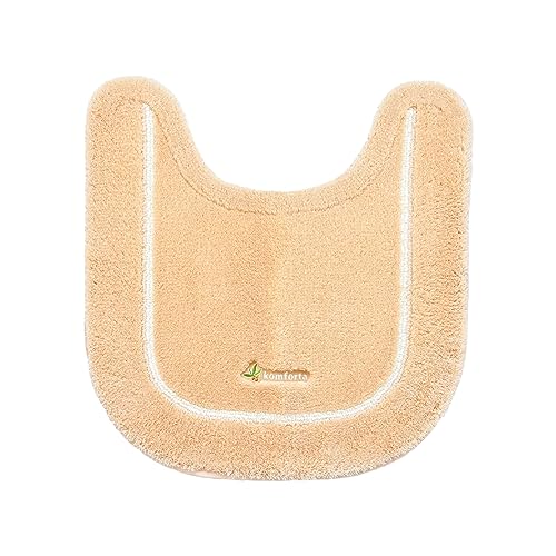 オカ(OKA) コムフォルタ6 トイレマット 約58cm×55cm ベージュ (シンプル かわいい カジュアル 無地)